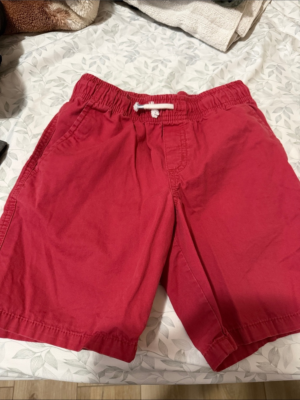 Cat & Jack Red Elastic-Waist Athletic Shorts